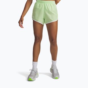Moteriški bėgimo šortai Under Armour Fly By 3" lumos lime/white
