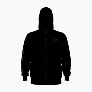 Vyriškas džemperis Under Armour Rival LW Graphic FZ black/black