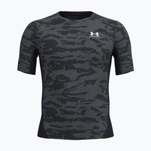 Vyriški treniruočių marškinėliai Under Armour HG Printed black/castlerock/white