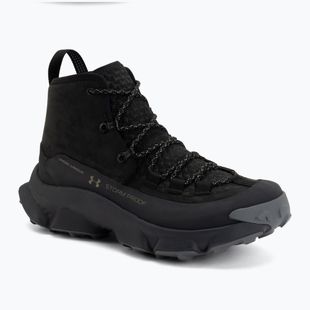 Vyriški žygio batai Under Armour Charged Expanse Mid LTHR WP Black/Anthracite/Bayou