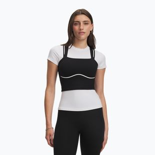 Moteriški treniruočių marškinėliai Under Armour Meridian Contour Tank ultimate black/white/ultimate black