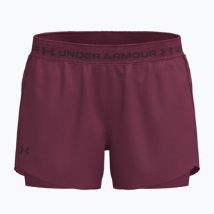 Moteriški treniruočių šortai Under Armour Tech Play Up 2IN1 Shorts claret/claret/ox blood
