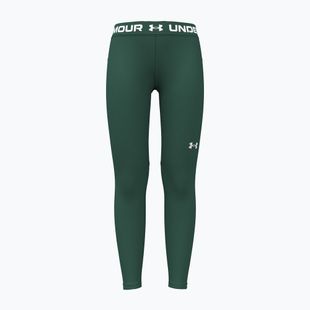 Vaikiškos tamprės Under Armour HeatGear Leggings campus ivy/white