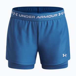 Treniruočių šortai vaikams Under Armour UA Tech Play Up 2IN1 Shorts aegean blue/white