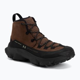 Vyriški žygio batai Under Armour Charged Expanse Mid LTHR WP Incense Brown/Black/Khaki Base