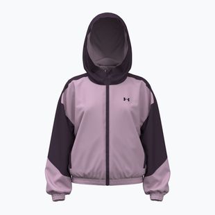 Vaikiška striukė Under Armour G Icon Woven Full Zip purple echo/mauve pink/black