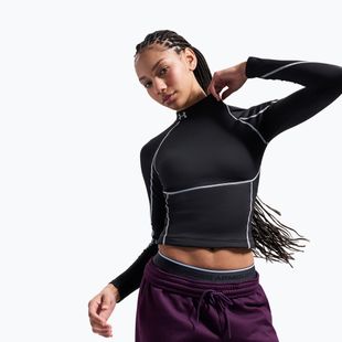 Moteriški treniruočių marškinėliai ilgomis rankovėmis Under Armour ColdGear Elite Mock ultimate black/reflective