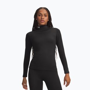 Moteriški treniruočių marškinėliai ilgomis rankovėmis Under Armour ColdGear Mock LS ultimate black/white