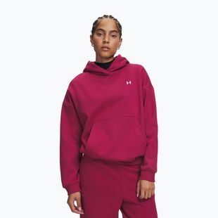 Moteriškas džemperis Under Armour Icon Fleece Hoodie claret/white