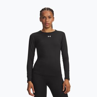 Moteriški treniruočių marškinėliai ilgomis rankovėmis Under Armour ColdGear Crew ultimate black/white