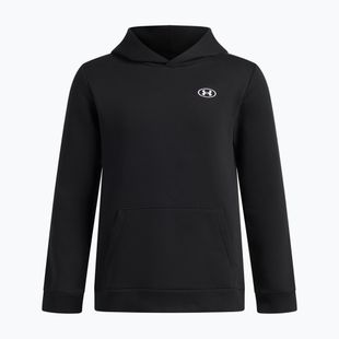 Vaikiškas džemperis Under Armour B Rival Fleece Hoodie ultimate black/white
