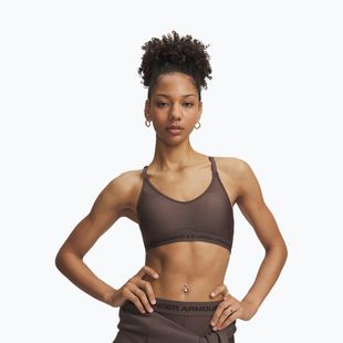 Sportinė liemenėlė Under Armour Crossback Low peppercorn/kona brown