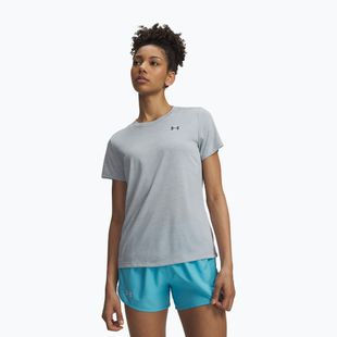 Moteriški treniruočių marškinėliai Under Armour Tech Twist blue fog/downpour gray