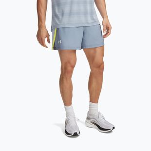 Vyriški bėgimo šortai Under Armour Launch 5" Shorts blue wind/flash light/reflective
