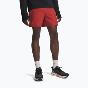 Vyriški bėgimo šortai Under Armour Launch 5" Shorts heritage red/black/reflective