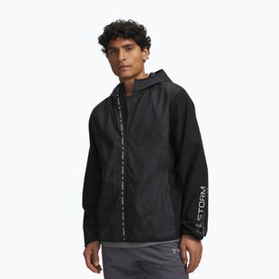 Vyriška bėgimo striukė Under Armour Velociti Storm Jacket ultimate black/reflective