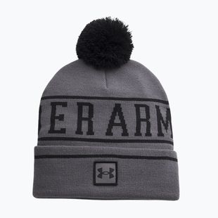 Vyriška žieminė kepurė Under Armour Halftime Pom Beanie castlerock/black/black