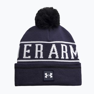 Vyriška žieminė kepurė Under Armour Halftime Pom Beanie midnight navy/white/white