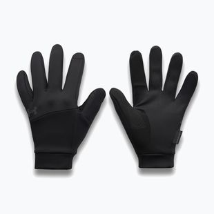 Vyriškos bėgimo pirštinės Under Armour Velociti Liner black/black/reflective