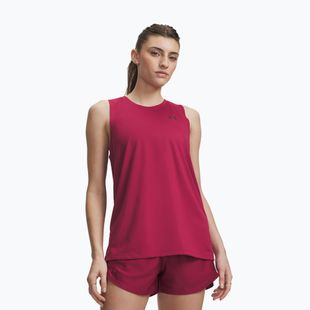 Moteriški treniruočių marškinėliai Under Armour Tech Tank Solid claret/ox blood