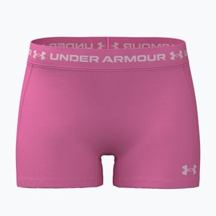 Moteriški treniruočių šortai Under Armour HeatGear Shorty pink frenzy/prime pink
