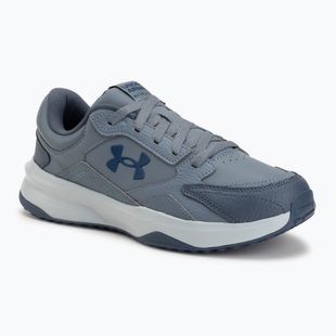 Vyriški treniruočių batai Under Armour Edge Leather gravel/blue fog/blackout navy