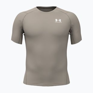 Vyriški treniruočių marškinėliai Under Armour HG Armour Comp timberwolf taupe/white