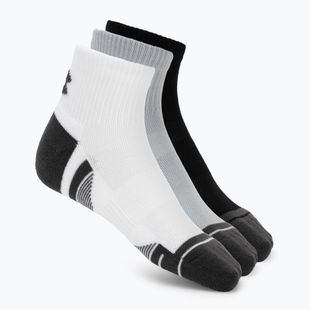 Kojinės Under Armour Perf Tech Qtr 3 pack mod gray/white/jet gray