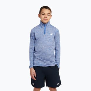 Vaikiškas džemperis New Balance Athletics Quarter Zip Funnel blue gemstone