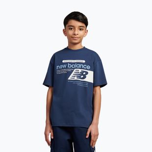 Vaikiški marškinėliai New Balance Authentic Brand Players Graphic Tee nb navy