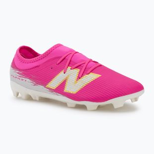 Vaikiški futbolo batai New Balance Furon Team V8 FG pink heat/sea salt/gold metallic