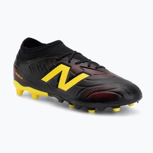 Vaikiški futbolo batai New Balance Tekela Team V5 black 100/punch yellow/fire cracker