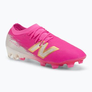 Futbolo batai New Balance Furon Elite V8 SG pink heat/sea salt/gold metallic