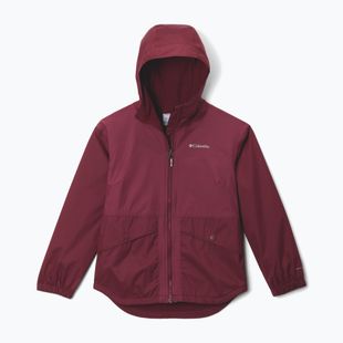 Vaikiška lietaus striukė Columbia Rainy Trails II Fleece rich wine