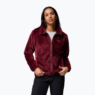 Moteriškas džemperis Columbia Fire Side II Sherpa Full Zip rich wine