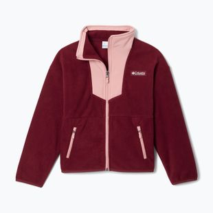 Vaikiškas flisinis džemperis Columbia Sequoia Grove Full Zip Fleece rich wine/eraser pink