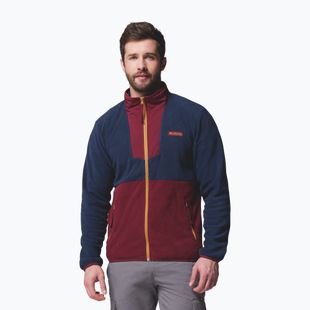 Vyriškas džemperis Columbia Sequoia Grove FZ Fleece rich wine/collegiate navy