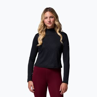 Moteriški žygio marškinėliai ilgomis rankovėmis Columbia Granite Point Turtleneck black
