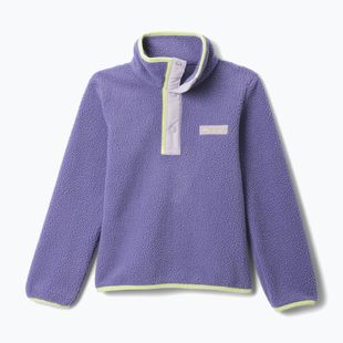 Vaikiškas flisinis džemperis Columbia Halvetia II Half Snap Fleece stormwatch/lavender pearl