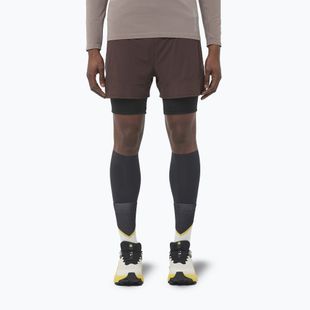 Vyriški bėgimo šortai Salomon Sense 2IN1 coffee bean