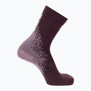 Kojinės Salomon Gravel Crew butterfly/dusky orchid/huckleberry