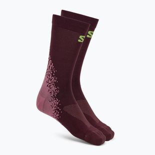 Kojinės Salomon Gravel Crew butterfly/dusky orchid/huckleberry