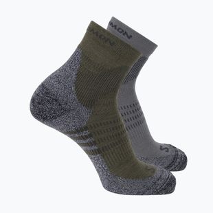 Kojinės Salomon X Ultra Access Quarter 2 pairs excalibur/olive night