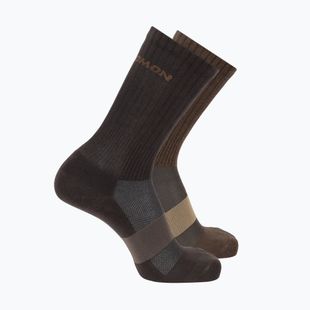 Kojinės Salomon Evasion Crew 2 pairs dark earth/walnut
