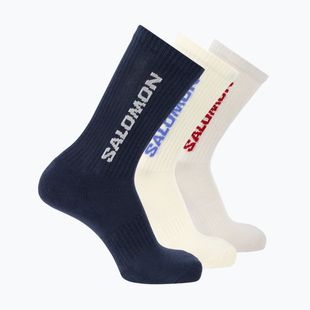 Kojinės Salomon Everyday Crew 3 pairs spellbound/vanilla ice/lunar rock