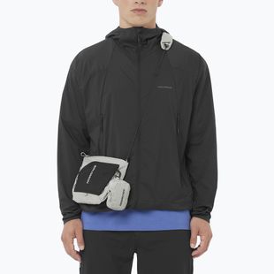 Vyriška vėjo nepraleidžianti striukė Salomon Outwind Full Zip gilios juodos spalvos