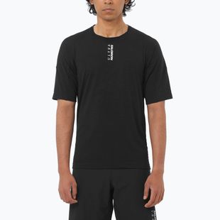 Vyriški bėgimo marškinėliai  Salomon Ultra Tee deep black