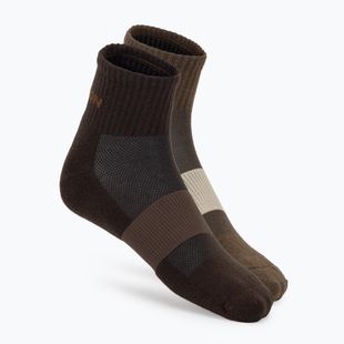 Kojinės Salomon Evasion Ankle 2 pairs dark earth/walnut