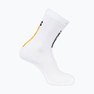 Kojinės Salomon Pulse Race Flag Crew white