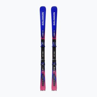 Kalnų slidės + apkaustai Salomon Equipe SL 12 + I12 GW race blue/equipe red